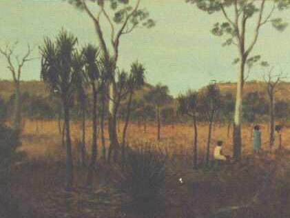 Gathering Pandanus Nuts by Percy Trezise was stolen from Canberra University. Picture Supplied.