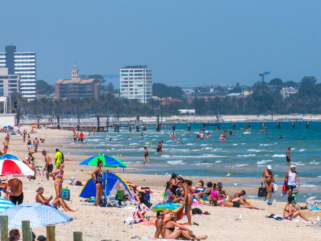 Port Melbourne beach is one of the bottom six. Picture: Jason Edwards