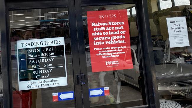 The Salvation Army store in Hampton had items dumped outside it, creating a CODVID-19 hazard as well as troubling walkers.