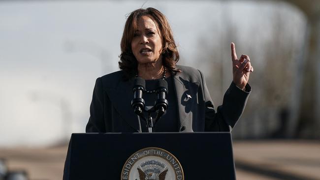 US Vice-President Kamala Harris in Selma, Alabama. PIcture: Getty Images.