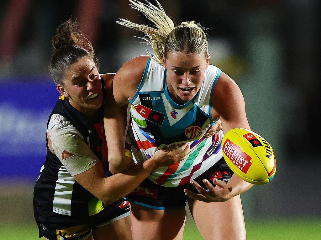 Matilda Scholz is the Week 7 AFLW Rising Star. Picture: Getty Images