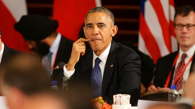 Leaders including US President Barack Obama addressed the group of leaders during negotiations for the Trans-Pacific Partnership Agreement.