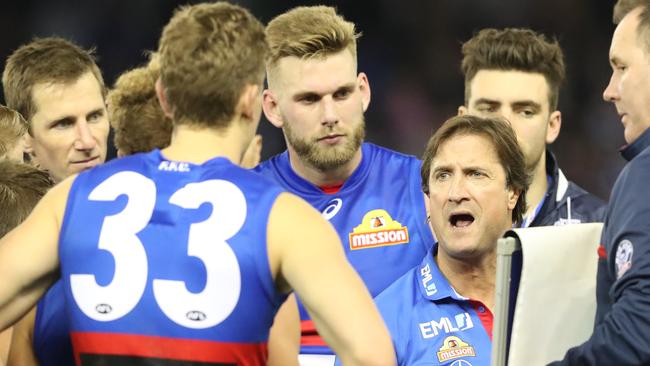 Bulldogs coach Luke Beveridge says his team finished 2018 well. Pic: AAP