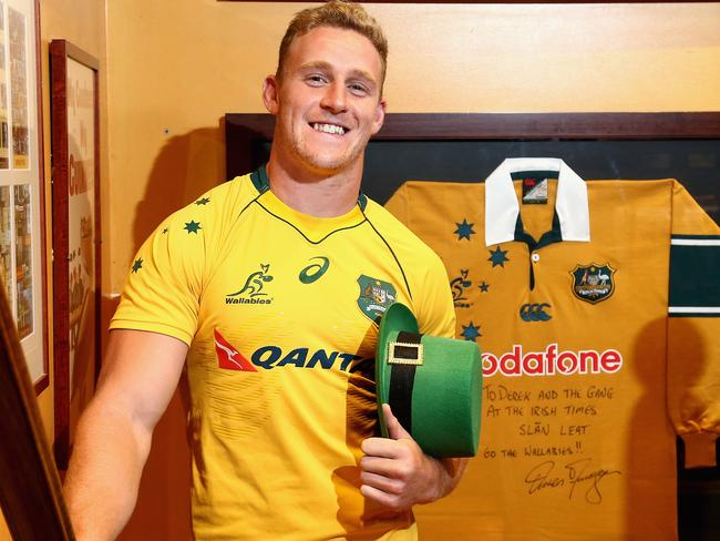 Wallaby Reece Hodge promotes the June Test against Ireland in Melbourne.