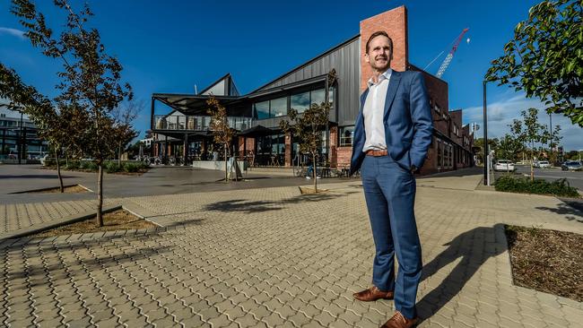 Renewal SA's Mark Devine is overseeing the 2400-home estate at Bowden. Picture: AAP/ Roy VanDerVegt