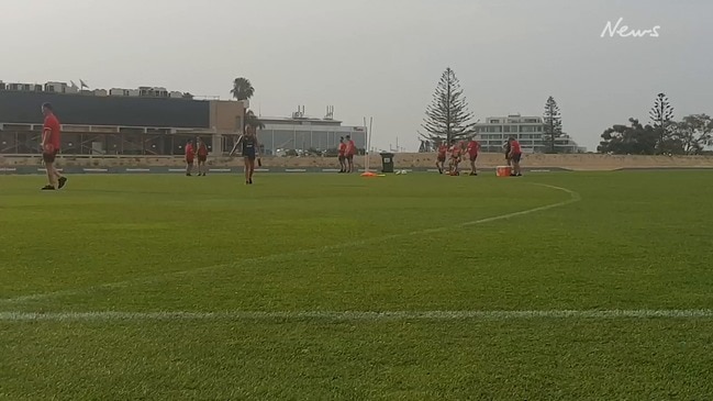 Crows AFLW training on January 9, 2020