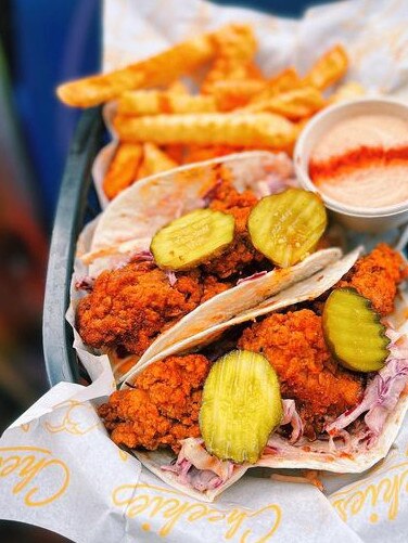 Cheekies Hot Chicken tacos. Picture: Facebook