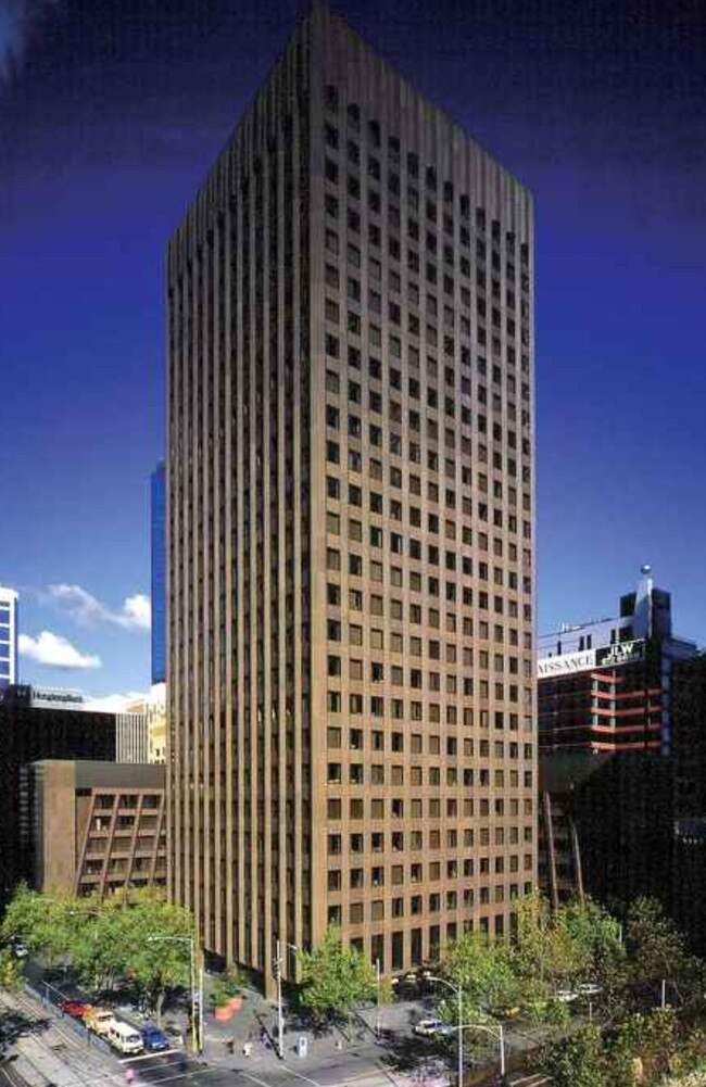 Brown and slightly boxy, the AMP Square building was the tallest in 1969. Picture: HWT Library.