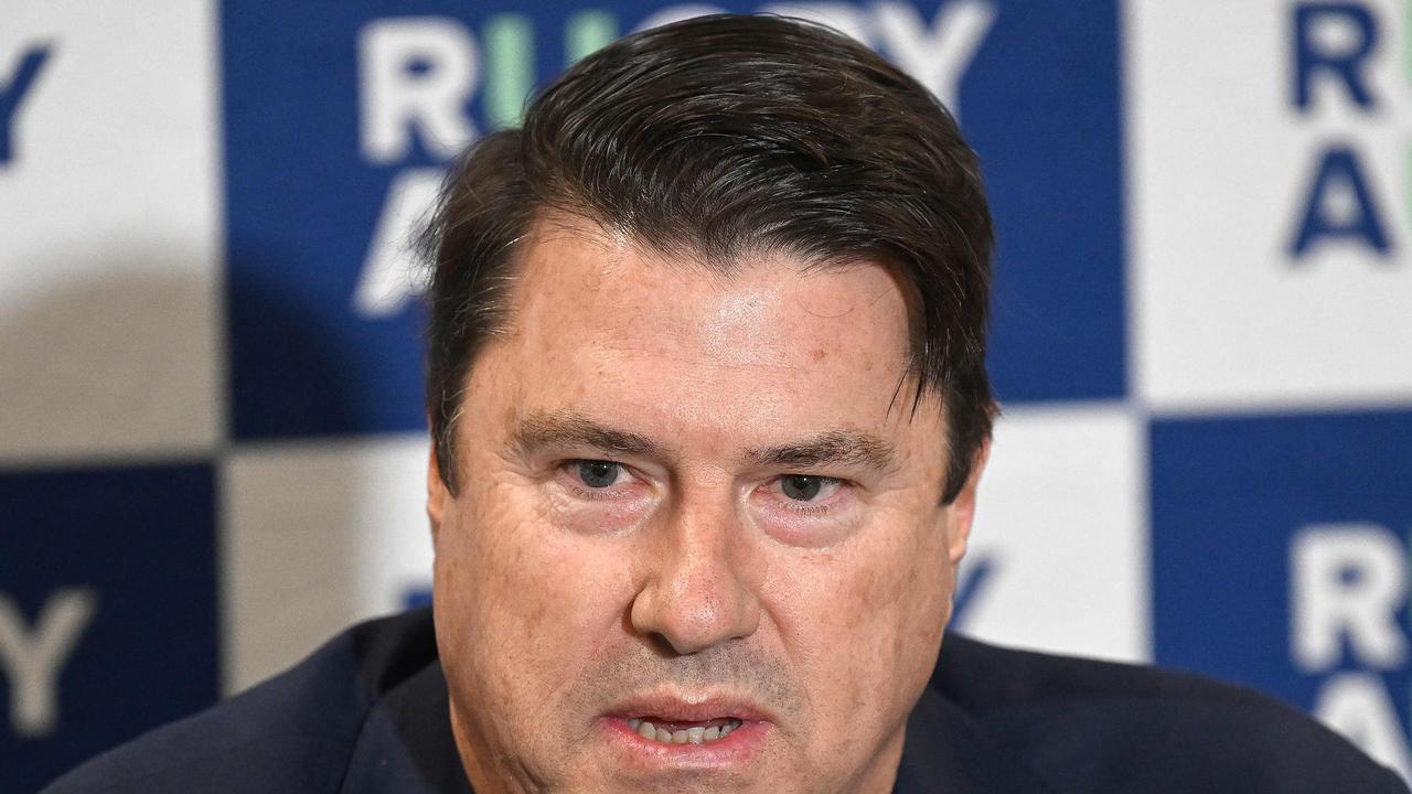 Axed Rugby Australia Chairman Hamish McLennan has accused the men who saw him sacked of orchestrating a coup to seize control of the game. Picture: AFP