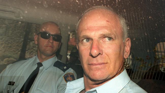 Arthur Neddy Smith leaves the Supreme Court in 1999 after being acquitted of the 1986 murder of Sallie-Anne Huckstepp.