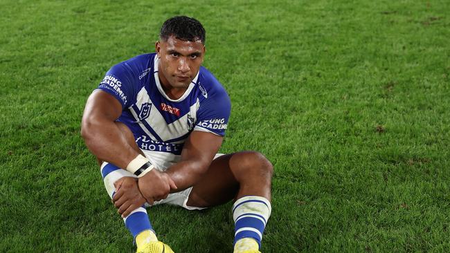 Tevita Pangai Junior casts a dejected figure.