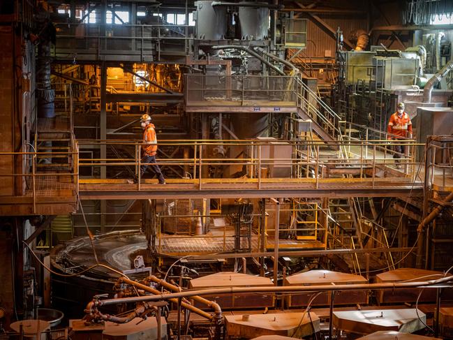 Employees at work in the Northern Graphite mine plant in Lac-des-Ãles, Quebec, March 7, 2024. "There's an enormous amount of graphite in Quebec. It could be the largest reserve in the world," Hugues Jacquemin, CEO of Northern Graphite, tells AFP. Living on land coveted by the mining industry: that's the new reality for many Quebecers. The province, rich in critical minerals, is whetting appetites, but citizens are organizing resistance, worried about their homes and the environmental effects. Because here, the subsoil doesn't belong to the landowners. And many have only recently discovered this. (Photo by Sebastien ST-JEAN / AFP)