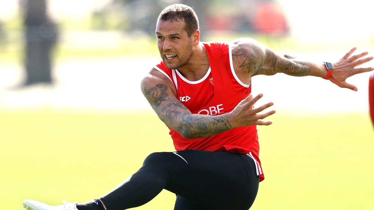 Lance Franklin is one of few modern day forwards to kick regular bags of goals throughout his career. Picture: Phil Hillyard