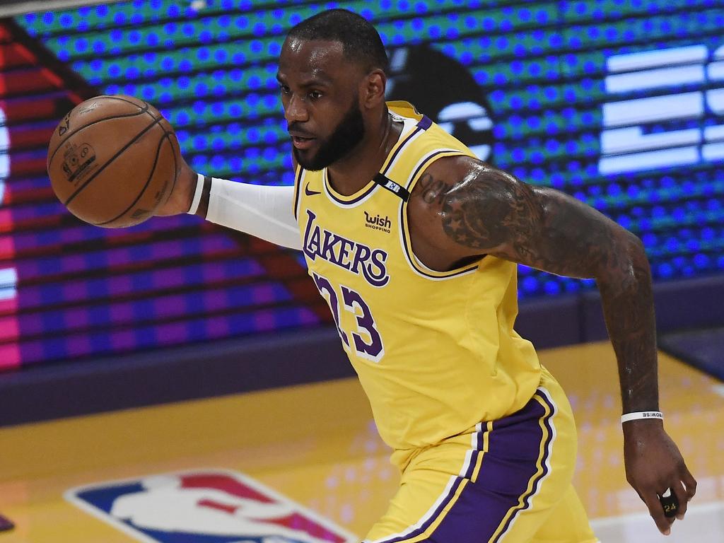 LeBron James and the Lakers are looking to go back-to-back (Picture: Kevork Djansezian)