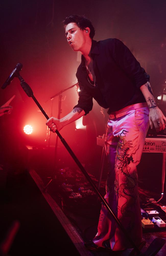 To launch his new album, Harry Styles played his first-ever solo gig for an exclusive club of fans in North London on Saturday. Picture: Sofi Adams