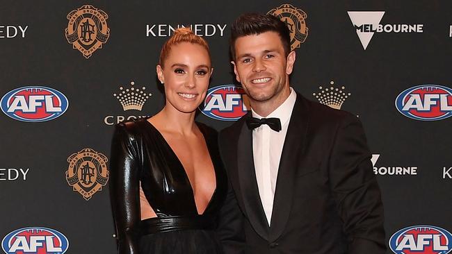 Brooke and Trent Cotchin reportedy attempted to leave the Queensland hub. Photo: Julian Smith/AAP Image.