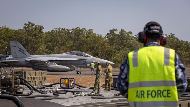 Refuelling during Exercise Talisman Sabre ‘23 at RAAF Base Darwin.