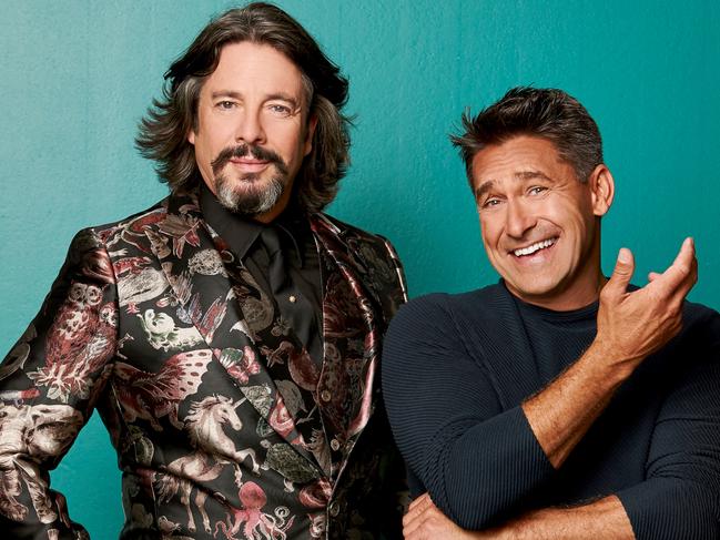 Hosts of Channel Seven reality TV show House Rules, Laurence Llewelyn-Bowen and Jamie Durie. Picture: Supplied