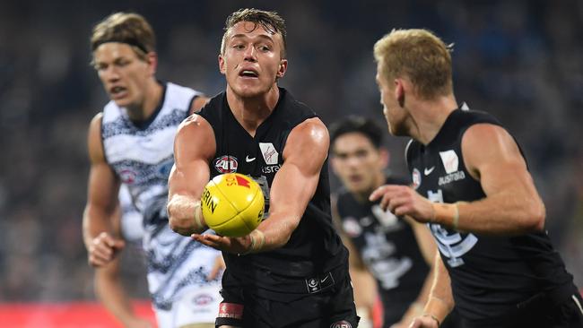 Patrick Cripps needs more help in midfield, says Blues great Wayne Johnston. Picture: AAP