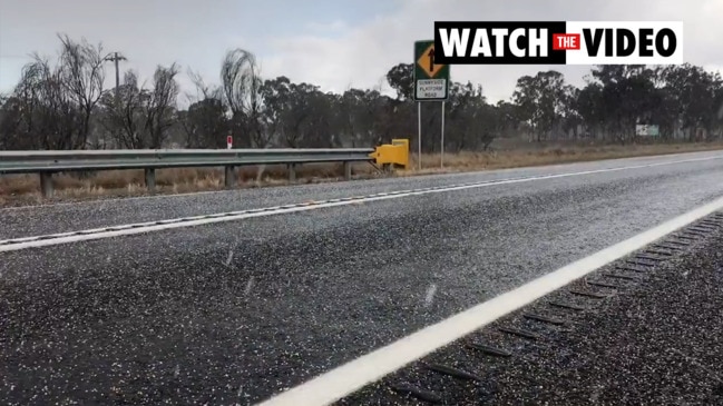 Ice falls on the Queensland-NSW border (10 News First)