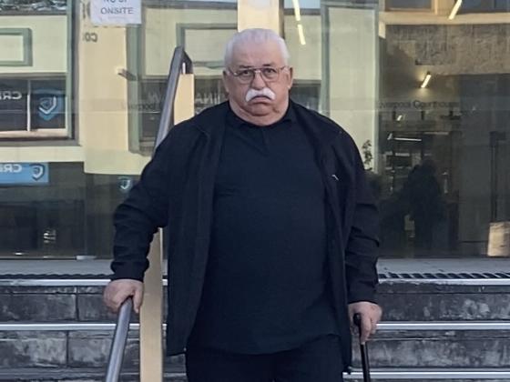 Dusan Sedlan outside Liverpool Local Court.