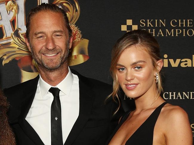 SYDNEY, AUSTRALIA - MAY 13: Jimmy Niggles, Justin Hemmes and Madeline Holtznagel attend the Million Dollar Beard Ball at the Ivy ballroom on May 13, 2021 in Sydney, Australia. (Photo by Don Arnold/WireImage)