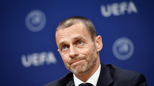UEFA president Aleksander Ceferin. Picture: AFP