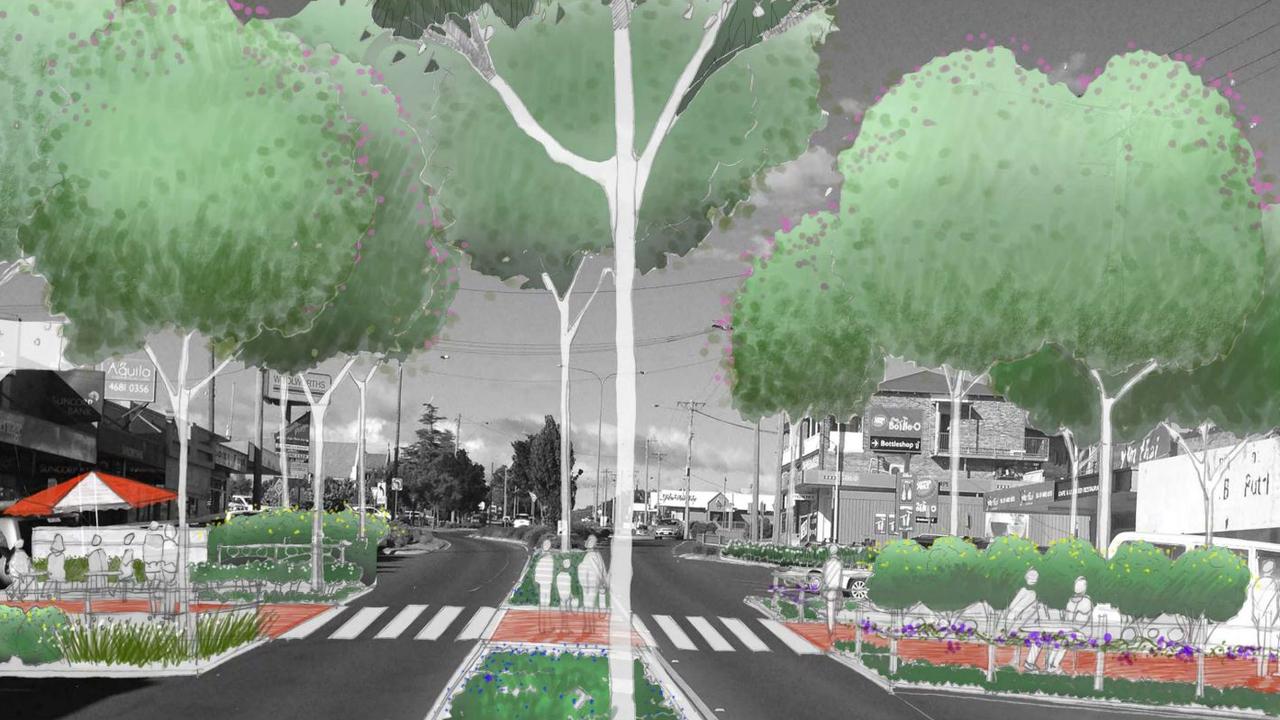 Concept design for the new phase of the Stanthorpe streetscape project. Photo: SDRC