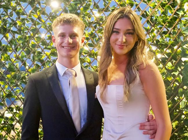 Daley Moore and Maddi Colborne arriving at the Proserpine State High School Year 12 Formal held at the Whitsunday Marine Club on Wednesday, November 16, 2022.