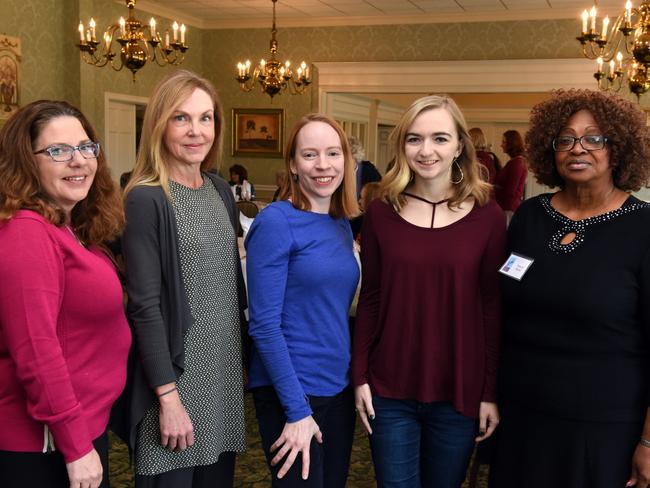 Susan Higgins, Jocelyn Broer, Megan Goldman, Margaret Robinson & Eleanor Burks. Picture: Alex Towle