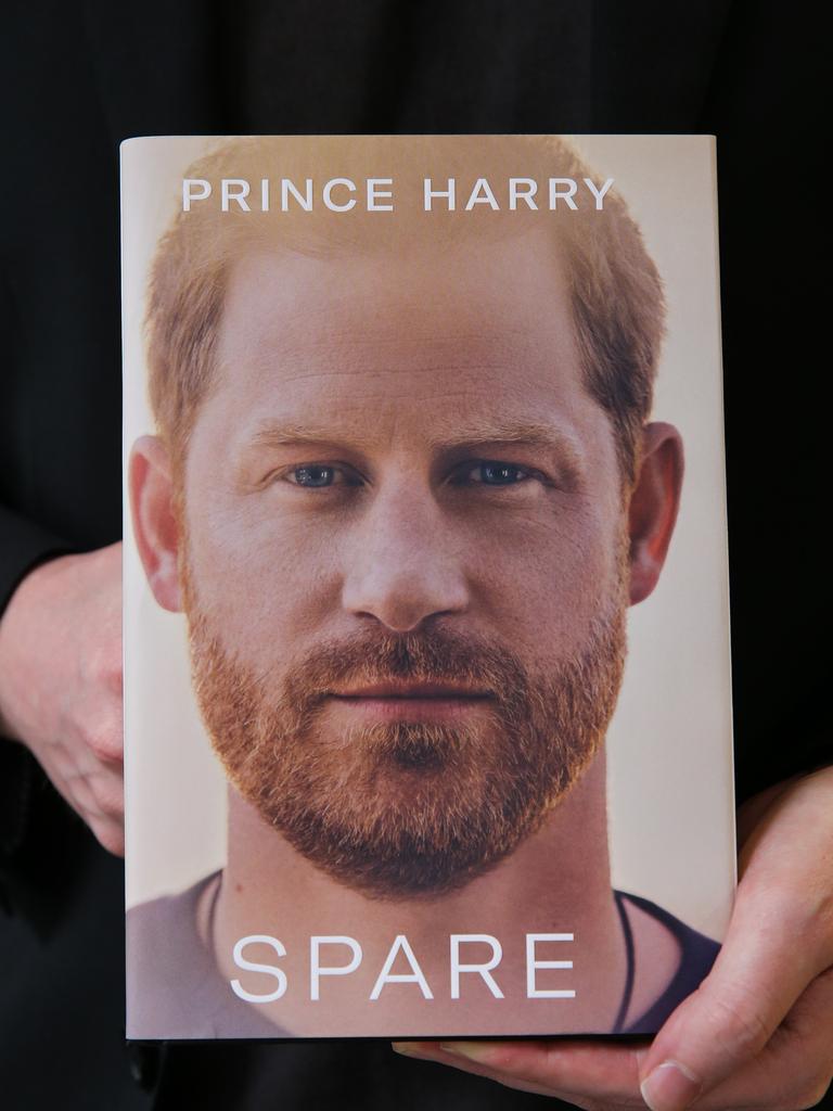 Prince Harry's controversial autobiography Spare. Picture: NCA NewsWire/ Gaye Gerard