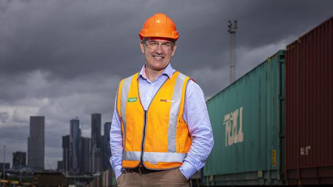 Pacific National CEO Paul Scurrah wants urgent action to improve safety around level crossings. Picture: NCA NewsWire / Daniel Pockett