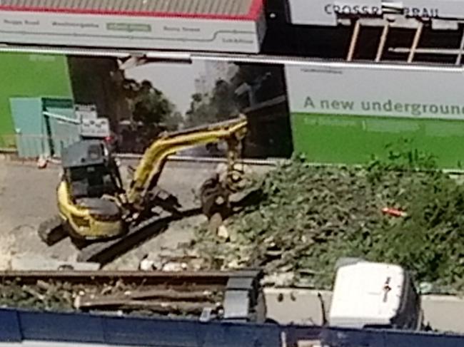 Some Brisbane residents have claimed there has been construction from the CRR keeping them awake or waking them up at night, despite the permitted time for construction being from 6.30am to 6.30pm. View from the Clarke's window in December, 2019. Picture: Anthony Clarke