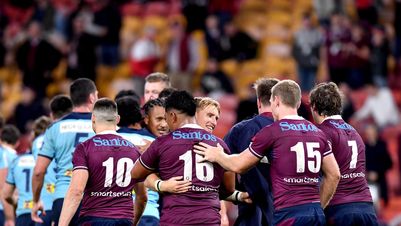 The Queensland Reds are keen to continue their unbeaten start to the Super Rugby AU season. Photo: Bradley Kanaris/Getty Images