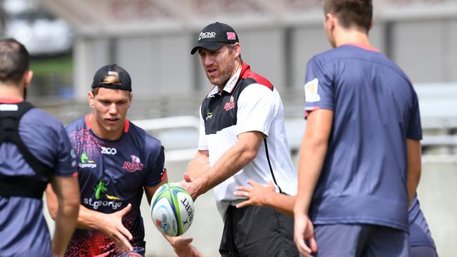 Brad Thorn keeps a watchful eye over his players.