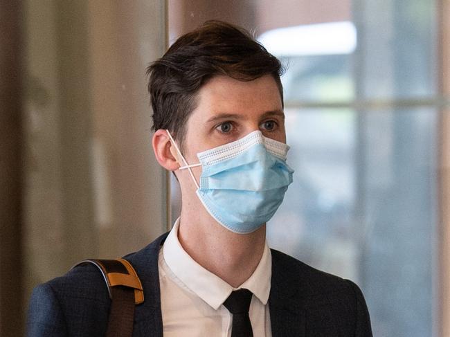 SYDNEY, AUSTRALIA - NewsWire Photos October 15, 2020: Cory Millar-Powell arriving at the Downing Centre, Sydney. Picture: NCA NewsWire / James Gourley