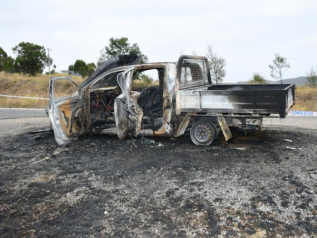 The ute was later found burnt out near Melton.