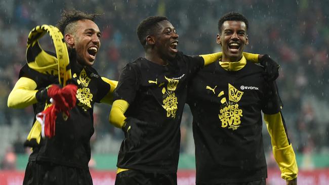 Pierre-Emerick Aubameyang, Ousmane Dembele and Alexander Isak.