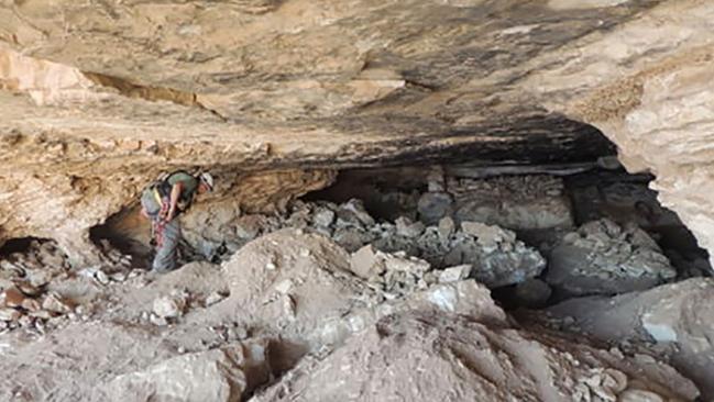 The damaged Cave of Skulls. Source: Israel Antiquities Authority