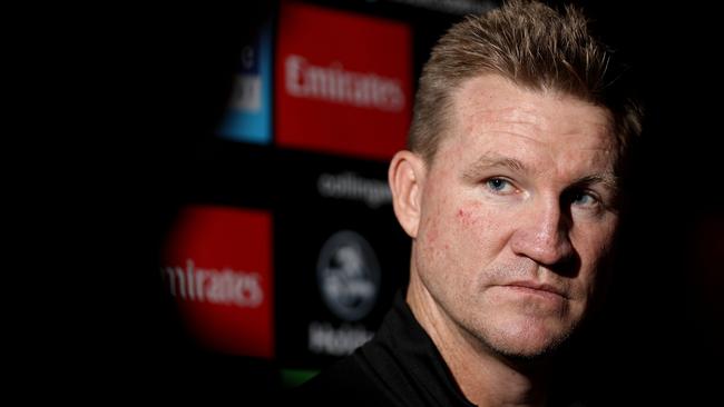 Collingwood coach Nathan Buckley.