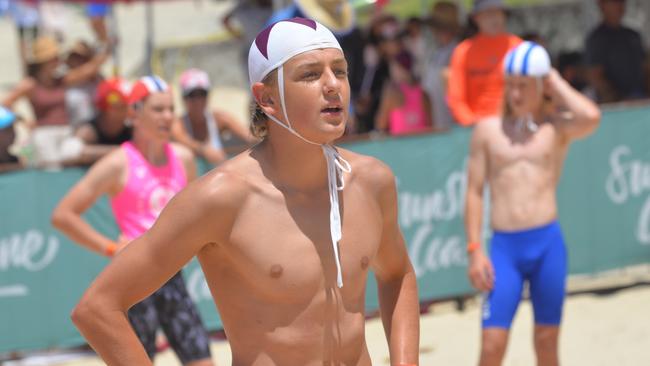 Action from the Queensland Youth Surf Life Saving Championships on February 17.