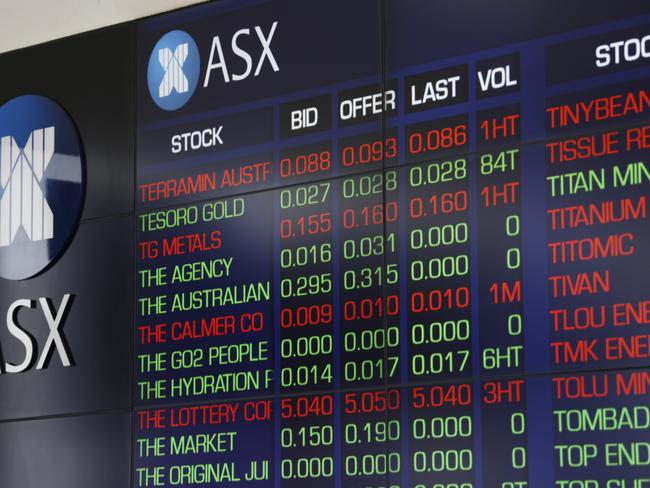 SYDNEY, AUSTRALIA - NewsWire Photos NOVEMBER 7, 2024: The screens at the ASX in the Sydney CBD. Stock Market. Australian Stock exchange.Picture: NewsWire / Damian Shaw