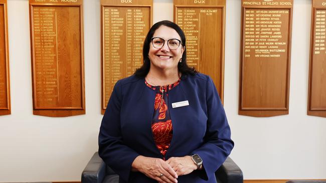 St Hildas are sponsoring the Women of the Year Awards 2024 Angels Among Us category. New Principal Virginia Warner on campus. Picture Glenn Hampson