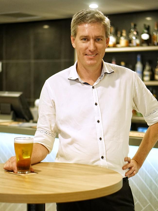 Hospitality NT chief executive Alex Bruce is keen to enjoy a beer at his local today. Picture: Supplied.