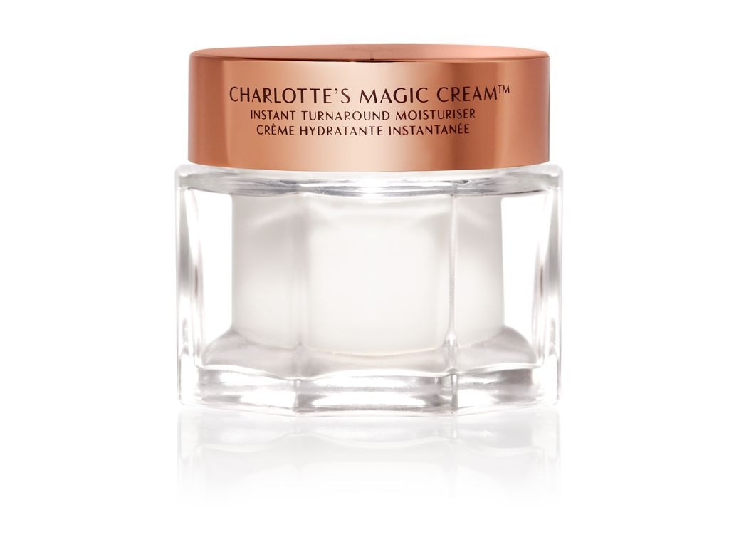 Chrishell switches between TATCHA and Charlotte Tilbury’s Magic Cream to keep her face hydrated. Picture: Charlotte Tilbury