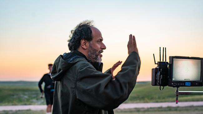 Director Luca Guadagnino on the set of Bones & All - first film he has shot in the US.