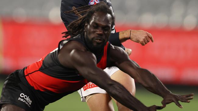 Anthony McDonald-Tipungwuti is among a number of Bombers’ forwards who needs to lift. Picture: Michael Klein