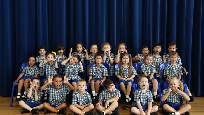 My First Year Pimpama State School - Class E .PREP E BACK ROW (L-R): Oliver Kindt, Freya Kindt, Layla Smith, Oscar Raymond, Margaret Tonkin-Law, Lilly Paulson, Ethan Gilbert, Felix Strother, Phoenix Squires MIDDLE ROW (L-R): Blair Solomona, Jade Scholl, Ashton O’Brien, Nahli-Reid Aiomanu McGhie, Indie Winstanley, Audrey Connolly, Ashton Barney FRONT ROW (L-R): Tobias Miller, Angel Watson-Poto, Ari Schloithe, Seth Wright, Sophie Donoghue, Ava Richters Photograph : Jason O'Brien