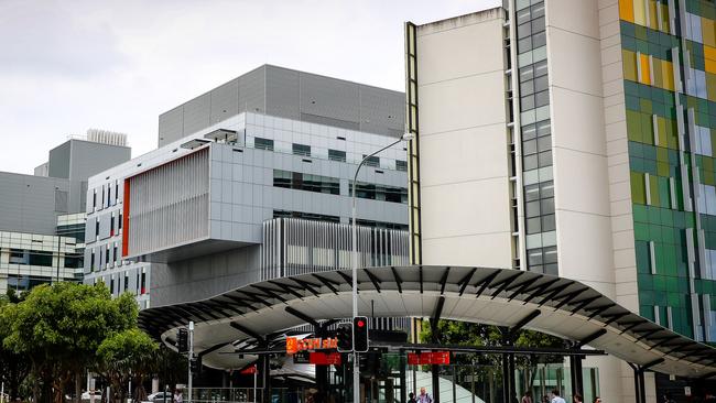 The Gold Coast University Hospital, where thousands of health workers are helping amid the coronavirus outbreak. Picture: AFP.