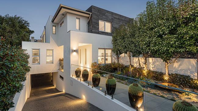 Offers for the three-level home of Melbourne power couple Robyn McLeod and Barry Smith close October 29.